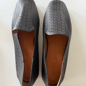 Gentle Souls Women's Perforated Black Flats